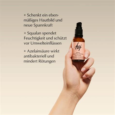 Hej Organic Naked Instant Pore Refining Face Cream Ml Ecco Verde Onlineshop