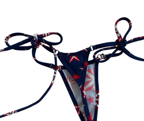 Firecracker Tie Sides Bikini Bottom Micro Gigi