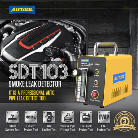 AUTOOL SDT103 Automotive Smoke Machine Leak Detector For EVAP System