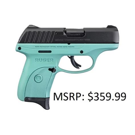 Ruger Ec9s Blk Turquoise 9mm Pistol