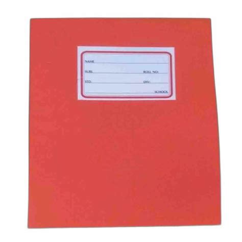 Cardboard Paper Red Hardbound Notebook A4 Print Size 18 5 X 14inch