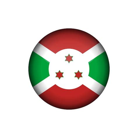 Premium Vector Burundi Flag Circle Button Vector Template
