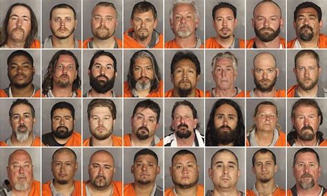 The Many Mugshots Of The 170 Biker Gang Shooters