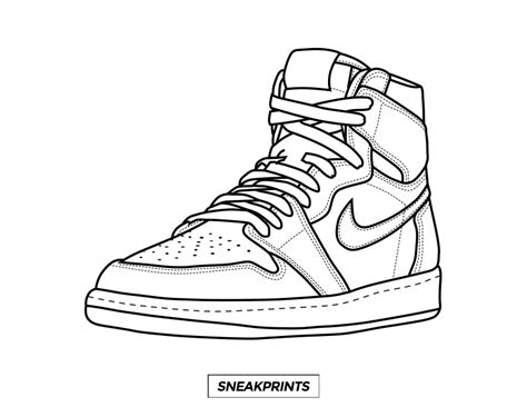 Jordan 1 Page Coloring Pages