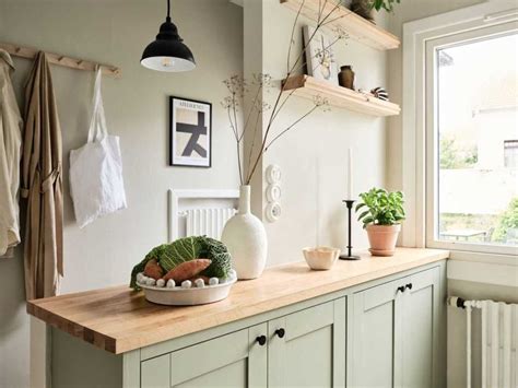 Sage Green Kitchen Cabinets In A Green Color Palette Apartment Obsigen