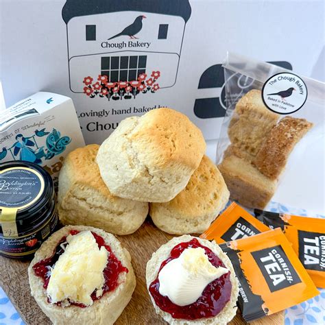 Cornish Cream Tea T Box With Shortbread Cornish Cream Tea By Post