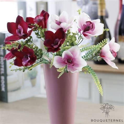 Fleurs D Orchid Es Artificielles Pour Mariage Bouqueternel