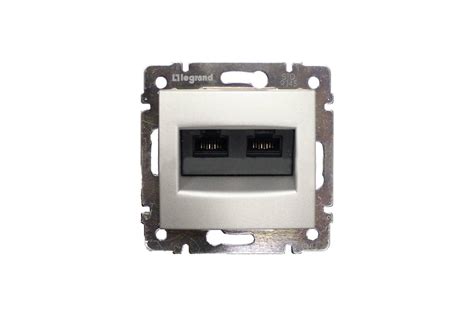 Розетка Legrand компьютерная двойная RJ45 категория 5e UTP Legrand ...