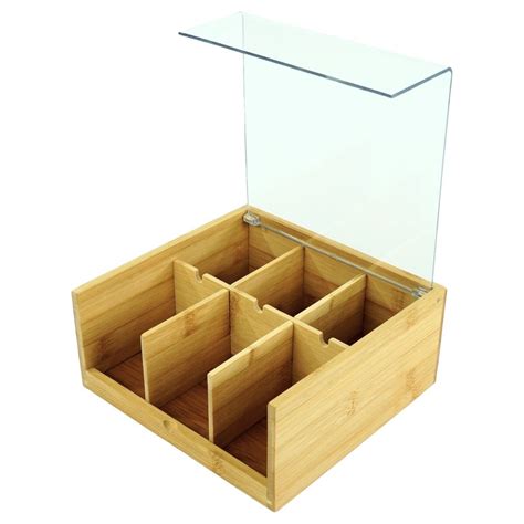 Caja De Bamboo De 6 Divisiones El Clon