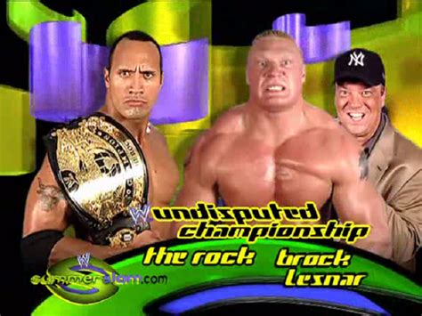 Match Of The Day: Brock Lesnar VS The Rock SummerSlam 2002 - StillRealToUs.com