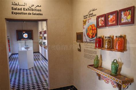 Marrakech, Morocco - Feb 25, 2023: Exhibition on Traditional Moroccan