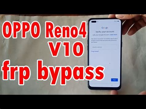 OPPO Reno 4 FRP Bypass OPPO CPH 2113 FRP Google Account Unlock OPPO