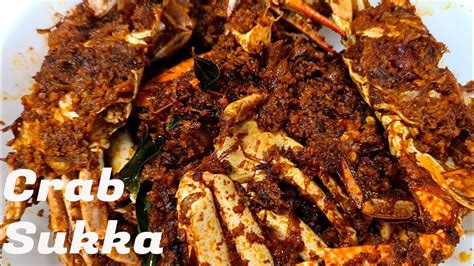 Crab Sukka With Coconut Mangalore Style Crab Dry Sukka Genji