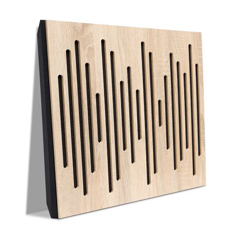 Buy Acoustic Wood Wall Panels, 2 Pack 19.6"x19.6" Sound Absorbing ...