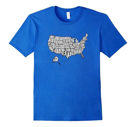 US Map T-Shirt 50 United States USA Tee-Shirt-CL – Colamaga