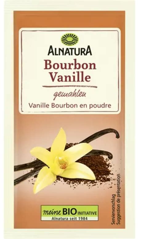 Alnatura Bio Bourbon Vanille Gemahlen G Piccantino Onlineshop