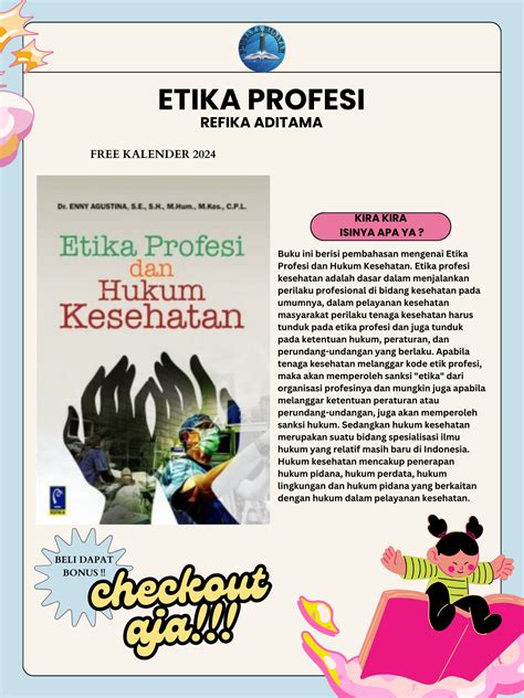 Buku Etika Profesi Dan Hukum Kesehatan Dr Enny Agustina Lazada