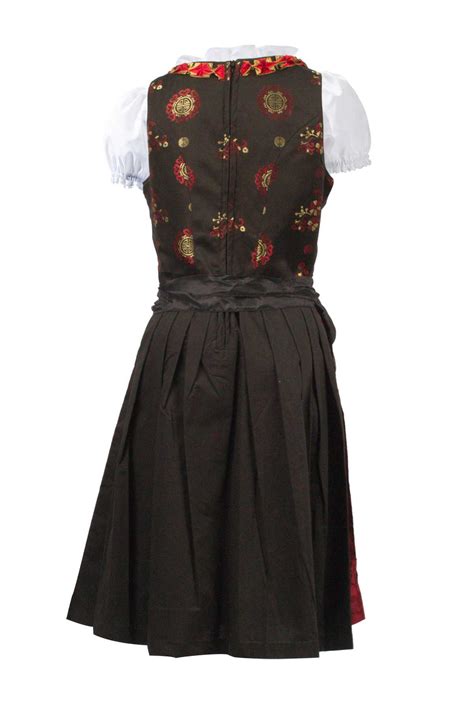 Bavarian Maroon Dirndl Dress Bruna Red Lederhosen Store