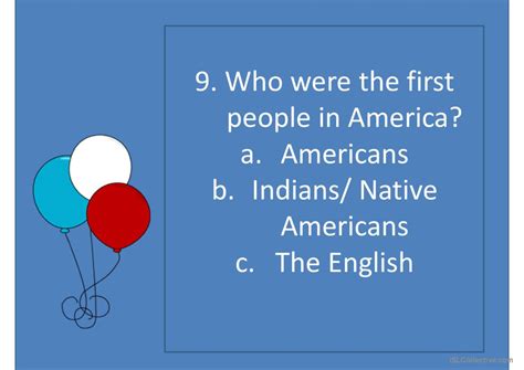 USA Quiz general readin Français FLE powerpoints