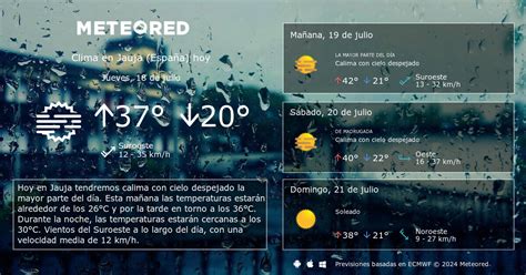 Clima En Jauja Espa A El Tiempo A D As Meteored