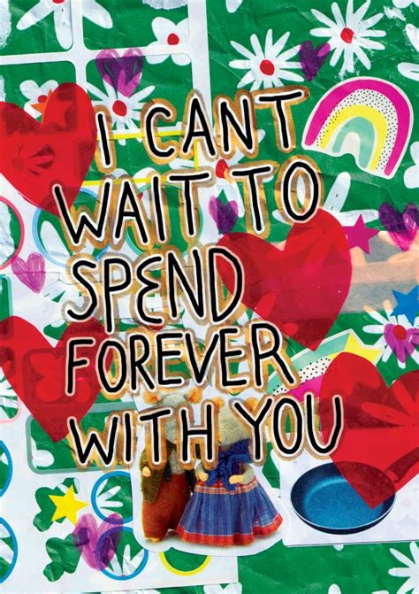 Forever With You Romantic Anniversary Or Valentines Cute Collaged
