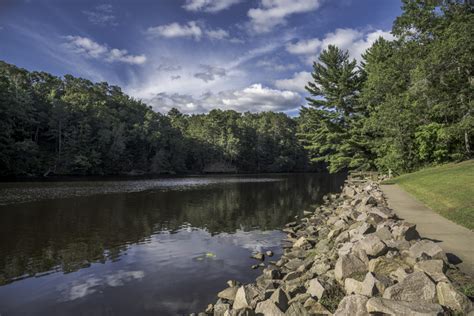 Riverside Landscape With Sky At Lake Eau Claire County Park Image