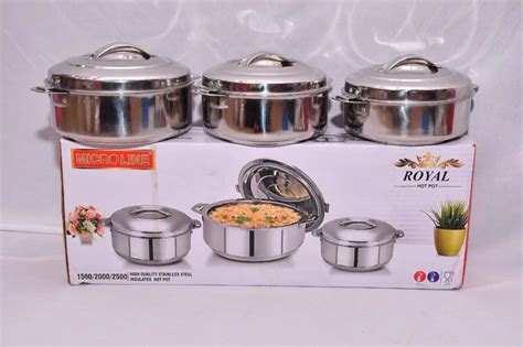 Single Piece Stainless Steel Microline Ss Hot Box Ml For Many Purposes Capacity Ml