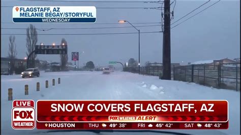 Winter Storm Produces Record Breaking Snow In Flagstaff Arizona Fox