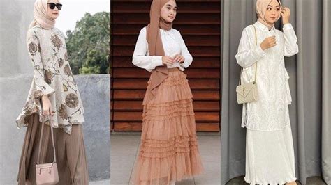 Elegan Dan Anggun Dengan Rok Hijab Saat Lebaran Intip Inspirasi Outfit