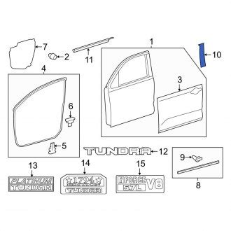 Toyota Oem Window Parts Visors Regulators Motors Carid