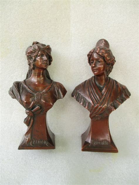 Paire De Bustes Statuettes Femmes Art Nouveau Vers Catawiki