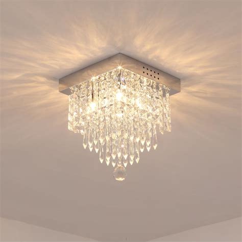 30 см хрустальная люстра, потолочный светильник, Хрустальный шлюз ...