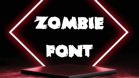 Zombie Font Free Download