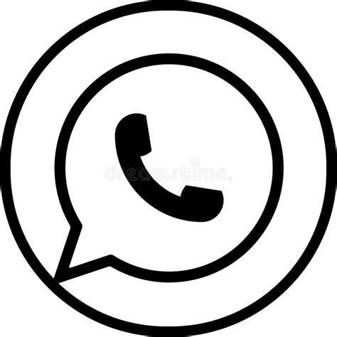 Whatsapp Logo Messenger Icon Realistic Social Media Logotype Editorial