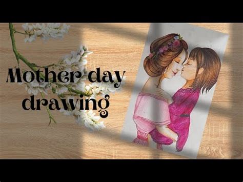 How To Draw Mother Day Drawing Easy To Draw With Pencil Colour