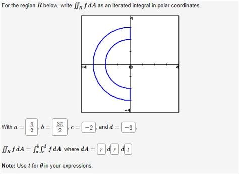 Solved For The Region R Below Write JR F D A As An Iterated