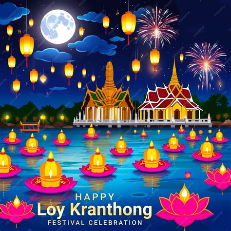 The Magic of Loy Krathong Illuminating the Night with Floating