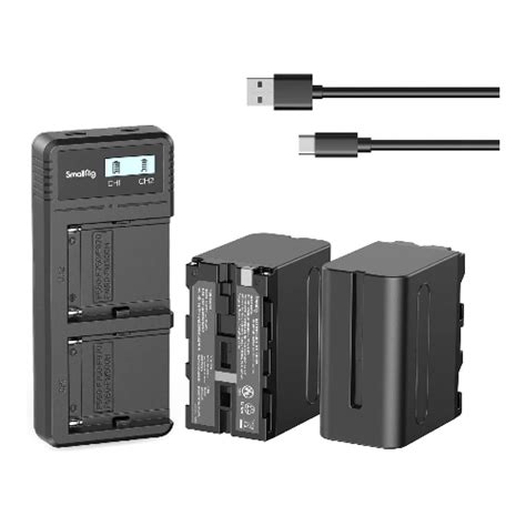 Kit De 2 Baterías NP F970 7800 MAh Y Cargador SmallRig 3823 Tecno