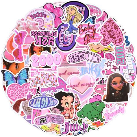 csdpc pink preppy style stickers pcs pink cute vsco stickers