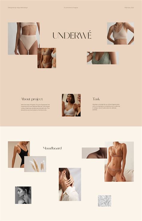E Commerce Women Lingerie Behance