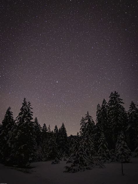 Cielo Estrellado Monta As Paisaje Estrella Cielo Nocturno Espacio