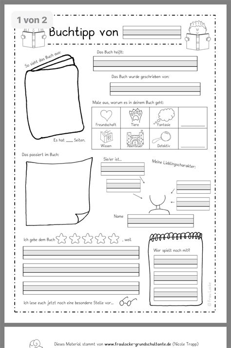 36 Inspiration Buchvorstellung Grundschule Vorlage Bi