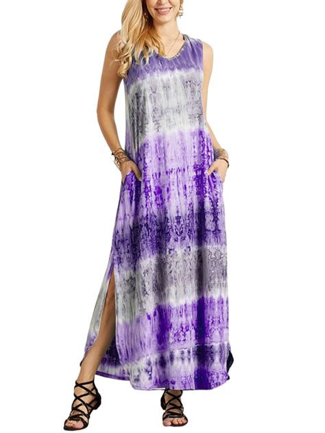 Summer Long Dresses For Womens Bobo Beach Maxi Sun Dress Sleeveless