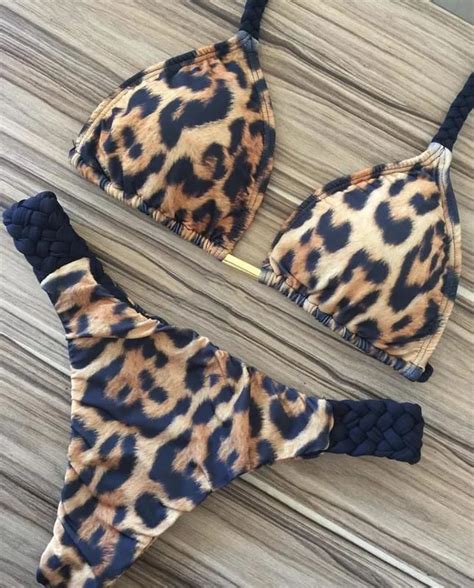 Sexy Leopardo Bikinis Micro Bikini Set Empujón Up Up Bíqui De Bíjano Alto Traje De Baño De Traje
