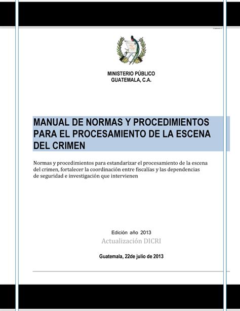 Pdfcoffee - manual de normas y procedimientos para el procesamiento de