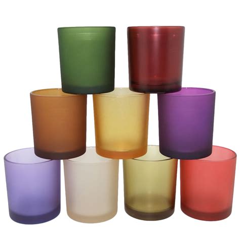 oz glass containers  candles matte colored wholesale candle