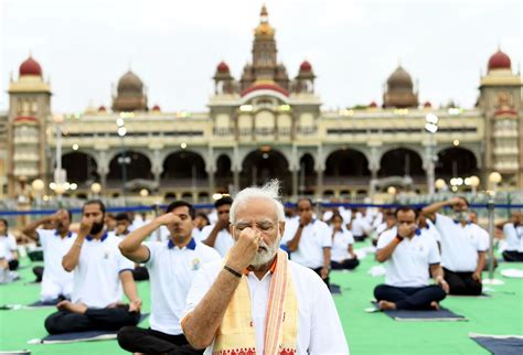 International Yoga Day Pm Modi Shares Asana To Improve Strength