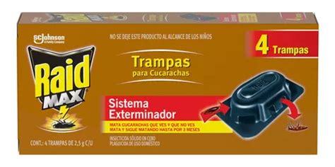 Raid Max Trampa Para Cucarachas G Trampas De C U Mercadolibre