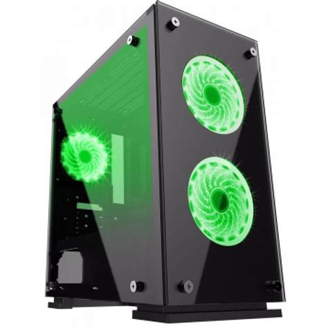 Gabinete Gamer Gamemax Mid Tower Vidro Temperado Fans Rgb