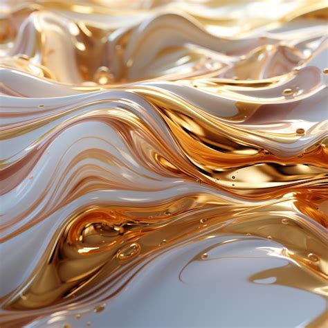 Premium Photo A Close Up Of A Gold And White Marble Surface With